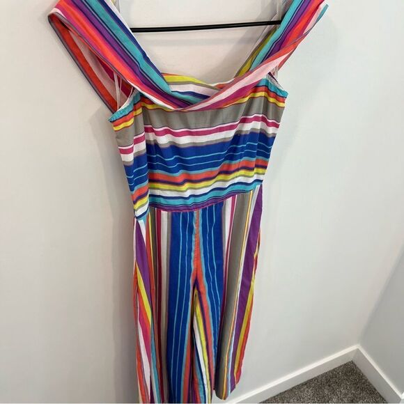 NWT Revolve x House of Harlow 1960 Hugh Jumpsuit in Multi Stripe | Size S - Picture 5 of 12